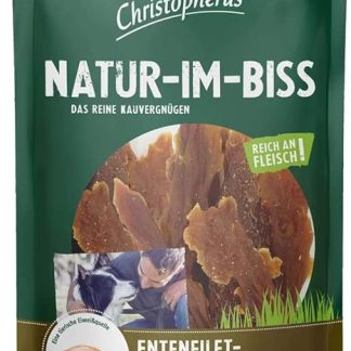Christopher Kausticks Duck Fillet Dog Stripes Warm 40 mm Air Dry in Natural Cream & Bite, 70 g