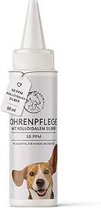 Annimally Colloidal Silver 50ppm for Dogs - Natural Ear Care & Cleansing, Supports Ear Hygiene & Skin Protection, Alcohol Free, Gentle & Effective, Made in Germany, 50ml