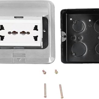 Niiyen Floor Socket, 6-Hole Floor Socket, Floor Socket 6-Hole Embedded Damping Aluminium Alloy Floor Socket 13A AC 250V