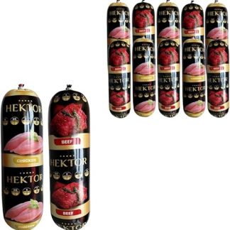 Premium Hektor Dog Food Bar Mix Beef Poultry Wet Food 30 x 900 g