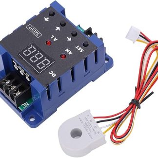Module Ammeter, Plastic DC Digital Ammeter Current Sensor Switch Overlimit Alarm Overload Protection SZD07 DC8-35V for Measurement and Display of a Single Current in the Electrical Circuit