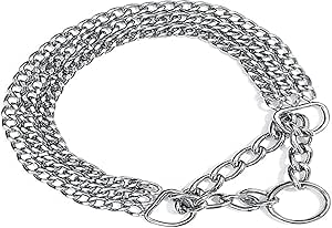 Semi Choke Chain 3 Rows 55cm Dog Control Collar 2267
