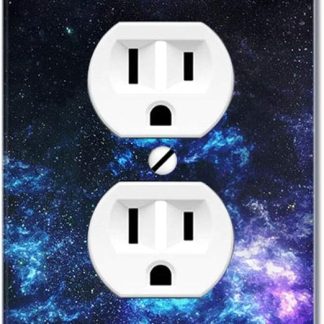 WIRESTER Duplex Socket Cover Wall Plate/Switch Plate - Galaxy Star Space