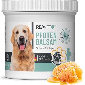 ReaVET Paw Balm Dog & Cat 120 ml - Natural Paw Care with Shea Butter, Coconut Oil & Beeswax I Paw Protection Cream, Accessories for Winter & Summer