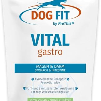 DOG FIT by PreThis® Vital Gastro for Diarrhea & Soft Faeces I Intestinal Treatment & Digestive Aid for Dogs with Digestive Problems I Natural, No Additives I 80 g