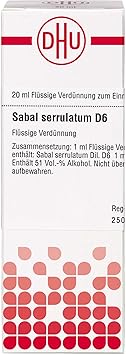 Sabal Serrulatum D 6 Dilution 20 ml