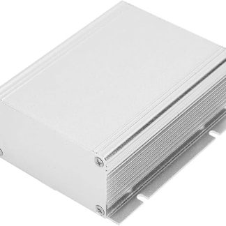 LANTRO JS - Electronic project box made of aluminium, 1.5 x 3.5 x 3.9 inch sand silver cool box, split circuit board instrument box electronic housing