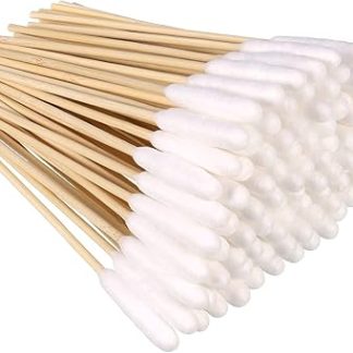 Auidy_6TXD Pack of 100 Ear Cleaning for Dogs Wood Pets Ear Cleaner Ear Cleaning Sticks Pet Dogs Cotton Buds for Pets, Dogs, Cats, 15 cm