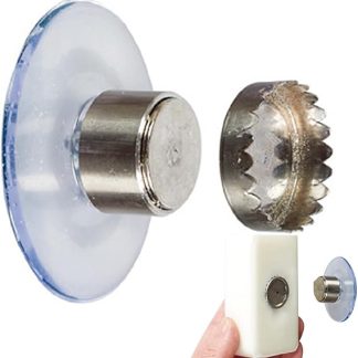 Magnetic Soap Hanger, Soap Saver for Soap Magnetic, Soap Dishes with Suction Cup for the Wall, Bathroom Accessories, Soap Organiser No Drilling for the Shower Kitchen