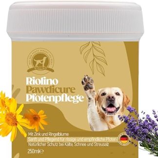 Riolino Pawdicure Paw Balm for Dogs - Natural Care Against Dry & Cracked Paws - Protective, Healing & Moisturising - Gentle Paw Care for Everyday - 250 ml