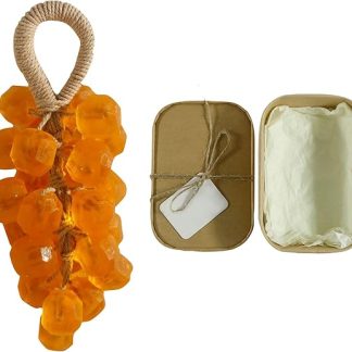 Handmade Crystal Grape Soap Gentle Cleansing Soap Personalised Original Handmade Crystal Grape Soap Handmade Grape Soap Handmade Grape Soap on a Rope Decorative and Aromatic