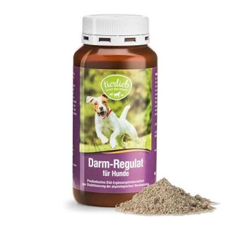 tierlieb Darm-Regulat for Dogs Probiotic Diet Supplementary Feed to Stabilise Physiological Digestion 160 g Powder