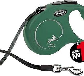 flexi Classic S 5 m Olive Green Roll Lead for Dogs up to 15 kg