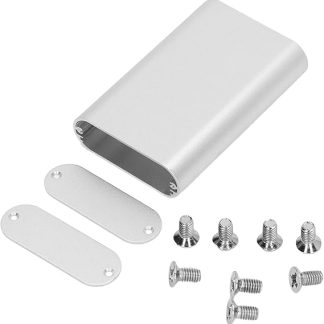 EVTSCAN Aluminium Electronic Box Matte Silver Aluminium Project Box for Circuit Board 24 x 70 x 110 mm
