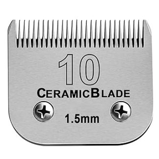 Removable Pet Dog Clippers, Ceramic Blades, Compatible with Moser 45-50 Series Clippers, Heiniger/Wahl KM10/Andis/Oster A5, Size 10 1/16 Inch (1.5 mm) Cutting Length