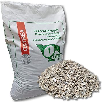 OSTREA Shell Grit 1-2.5 mm 25 kg Size 1 Shell Grit