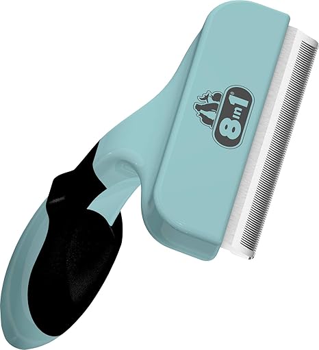 8in1 Coat DeShedder L Undercoat Brush for Large Dogs, for Short and Long Hair Suitable Dog Brush for Undercoat Removal