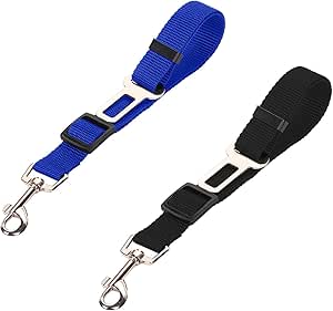pangutheos Pack of 2 Seat Belt Dog Car Dog Seat Belt, Dog Seat Belt for Car, Adjustable Dog Belt Car for All Dog Breeds Cats Car Types