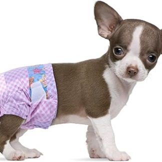 Flying Paws Disposable Dog Diapers, Suitable for Dogs and Cats, Adjustable Disposable Nappies from 10-40 Pieces (XXS-10 Pack)