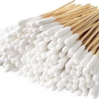 DASHUAIGE Pack of 120 Ear Cleaning for Dogs Wood Pets Ear Cleaner Ear Cleaning Sticks Pet Long Cotton Buds Dog Cotton Buds for Pets, Cats, Dogs, 15 cm
