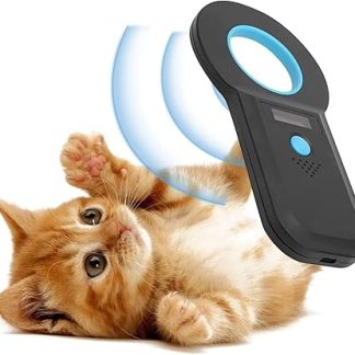 Pet Microchip Scanner Chip Reader Pet ID Pet Scanner with Brightness OLED Display 128 Pieces Tag Information Memory for Animal Tracking for ISO 11784/11785, FDX-B and ID64-RFID