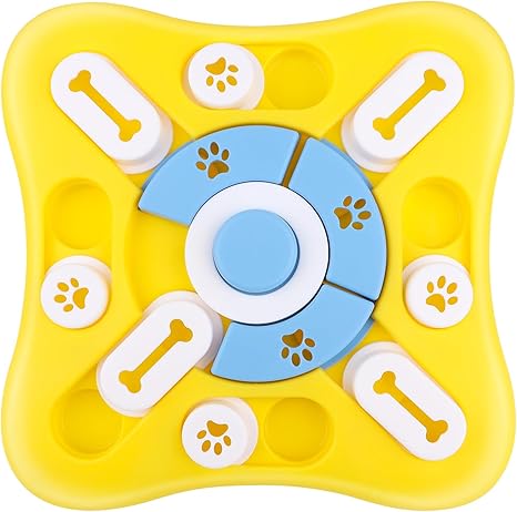 AWAMRWA Intelligence Toy, Dog Activity Feeder Dispenser, Interactive Puppy Toy with Squeaky for Small, Medium, Large Dogs, Puppies and Cats