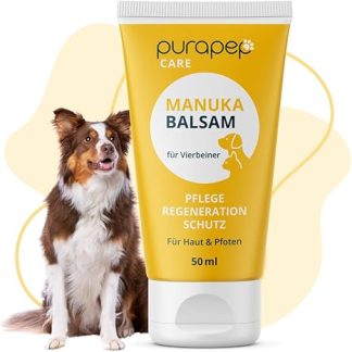 purapep Care - Manuka Balm for Dogs and Cats - Care, Regeneration & Protection for Stressed and Irritated Skin and Paws of Your Four-Legged Friends - 50 ml