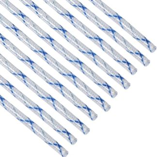 10 PCS 1.5mm Dia Electrical Wire Fiberglass Insulating Sleeving 99.5cm