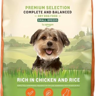 Amazon Brand: Lifelong Complete Dry Food for Adult Small Dogs, Rich in Chicken and Rice, 1 x 3 kg.