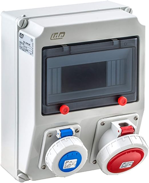 ide Cofret IP67 9 Model 178P, 1-3P+T 32A, 1-2P+TT 16A, 18.8 x 22.5 x 28.7 cm, Grey (Reference Number: V8PB2/67)