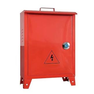 Surface-Mounted Distribution Box for Outdoor Use, Weatherproof Cold-Rolled Steel with Lock and Mounting Plate (30 x 40 x 18 cm/12 x 16 x 7 inches)