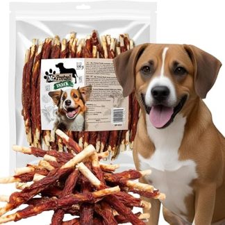 Mr. Pretzel Beef Chew Snack - Beef Wrapped Sticks - 500g | 45% Meat | Premium Dog Snack | Grain Free | No Additives | For All Dog Sizes