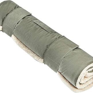 Wolters Cat & Dog Vagabond Travel Blanket with Sheepskin Imitation Moss Green