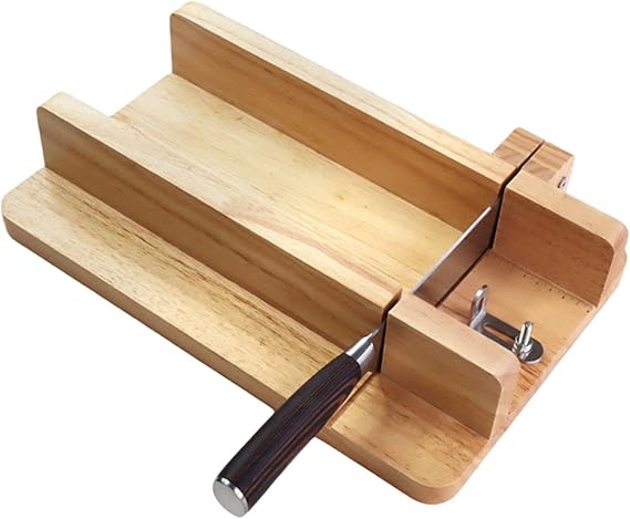 perfk Soap Cutter, Soap Cutting Tool with Scale, Cutting Knife for Hard and Soft Soaps, Cold Process, Soap Cutter for Butter