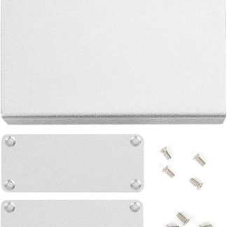 Eujgoov Aluminum Project Box Matte Silver Housing Heat Dissipation Housing for DIY Products 27x66x100mm