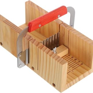 Angoily Wooden Soap Cutter, Adjustable Soap Box with Double Slots for DIY Soap Making, Ergonomic Design for Creative Soap Projects and Various Thicknesses