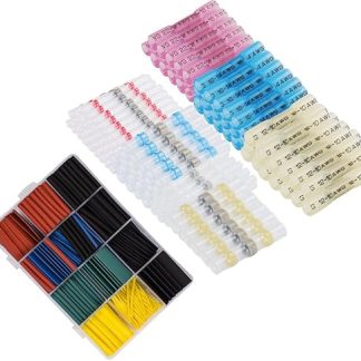 Oxoxo Wire Connectors & Solder Seal Heat Shrink Butt Connectors & Heat Shrink Tubing Set Waterproof Electrical Crimp Wire Connector Terminals Electrical Waterproof Insulated Marine Automotive Copper