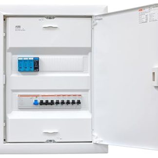 ABB (STRIEBEL&JOHN) Distributor Cavity Wall 2-Row UK624N3 Ready for Connection Wired with Terminal Block Assembly ABB 1x FI 4-Pin + 1x 3-Pin + 5x 1-Pin LS B16A