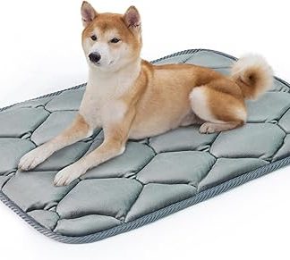 Geegoos cuccia per cani, tappetini morbidi lavabili per cuccia, tappetino per cuccia per cani adatto per gabbie da 30 pollici, tappetini per cuccia per cani di taglia media