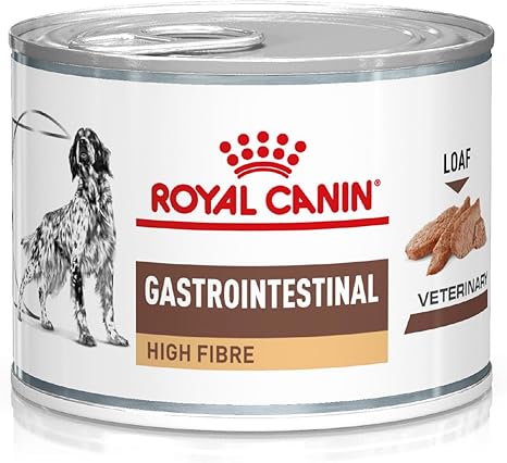 ROYAL CANIN Veterinary Gastrointestinal High Fibre Mousse | 12 x 200 g | Complete Diet Food for Adult Dogs | To Support Healthy Digestion | With Food Fibres