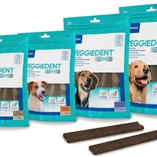 Virbac VEGGIEDENT Fresh L Dental Care Snack for Dogs, Medium, 490 g