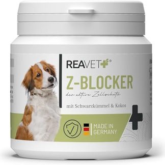 ReaVET Z-Blocker Plus Tablets, Pack of 120, Ideal for Dogs in the Season, Proven Formula Brewer's Yeast, Black Cumin & Coconut, 8 Month Rations for Dogs of All Breeds and All Ages