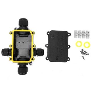 Electrical Junction Box, IP68 Waterproof Electrical Housing, Underwater Cable, Wire Wires, Power Cable Connection Protection (4 Way)