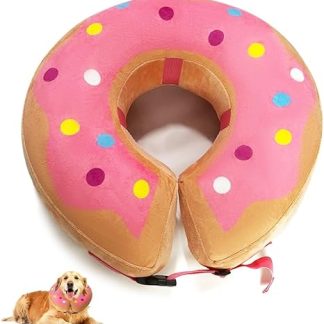 HMCEY Inflatable Dog Collar, Protective Collar, Dog Collar, Leak Protection, Adjustable Cat Collar, Soft Cat Collar, Collar for Dogs After Surgery, Recovery Collar for Recovery After Surgery