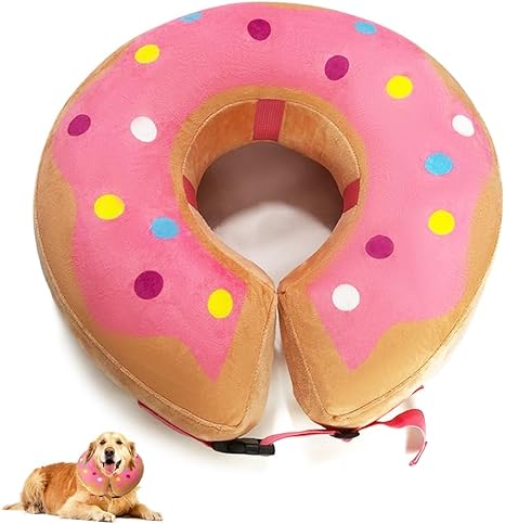 HMCEY Inflatable Dog Collar, Protective Collar, Dog Collar, Leak Protection, Adjustable Cat Collar, Soft Cat Collar, Collar for Dogs After Surgery, Recovery Collar for Recovery After Surgery