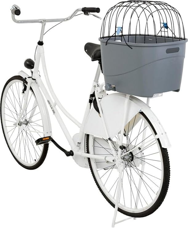 TRIXIE 13115 Bicycle Basket for Pannier Rack, Plastic/Metal, 3000 g, 36 x 47 x 46 cm