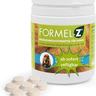 FORMEL-Z® Skin & Coat Care Skin Protection Dog | Study Tested | No Chemicals | 365 Tablets | Developed by Experts | With Natural Vitamin B Complex | Special Acceptance