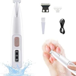 Paw Trim Pro Paw Trimmer, Pawtrim Pro Painless Paw Care in Seconds, Paw Trimmer for Dogs Extra Quiet, Dog Paw Trimmer with LED Light