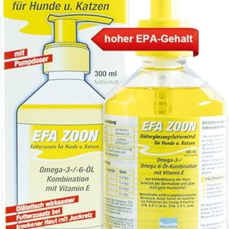 JuloVet EFA Zoon | 300 ml | Liquid Supplementary Food for Dogs & Cats | With Omega-3 & Vitamin E