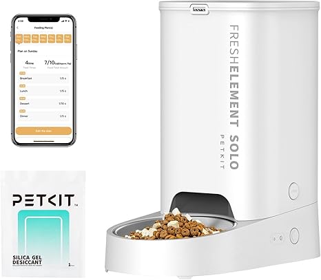 PETKIT Automatic Cat Feeder, 3 L, 1–10 Meals/Day for 1–15 Days, 304 Stainless Steel Bowl, Fresh Lock Technology